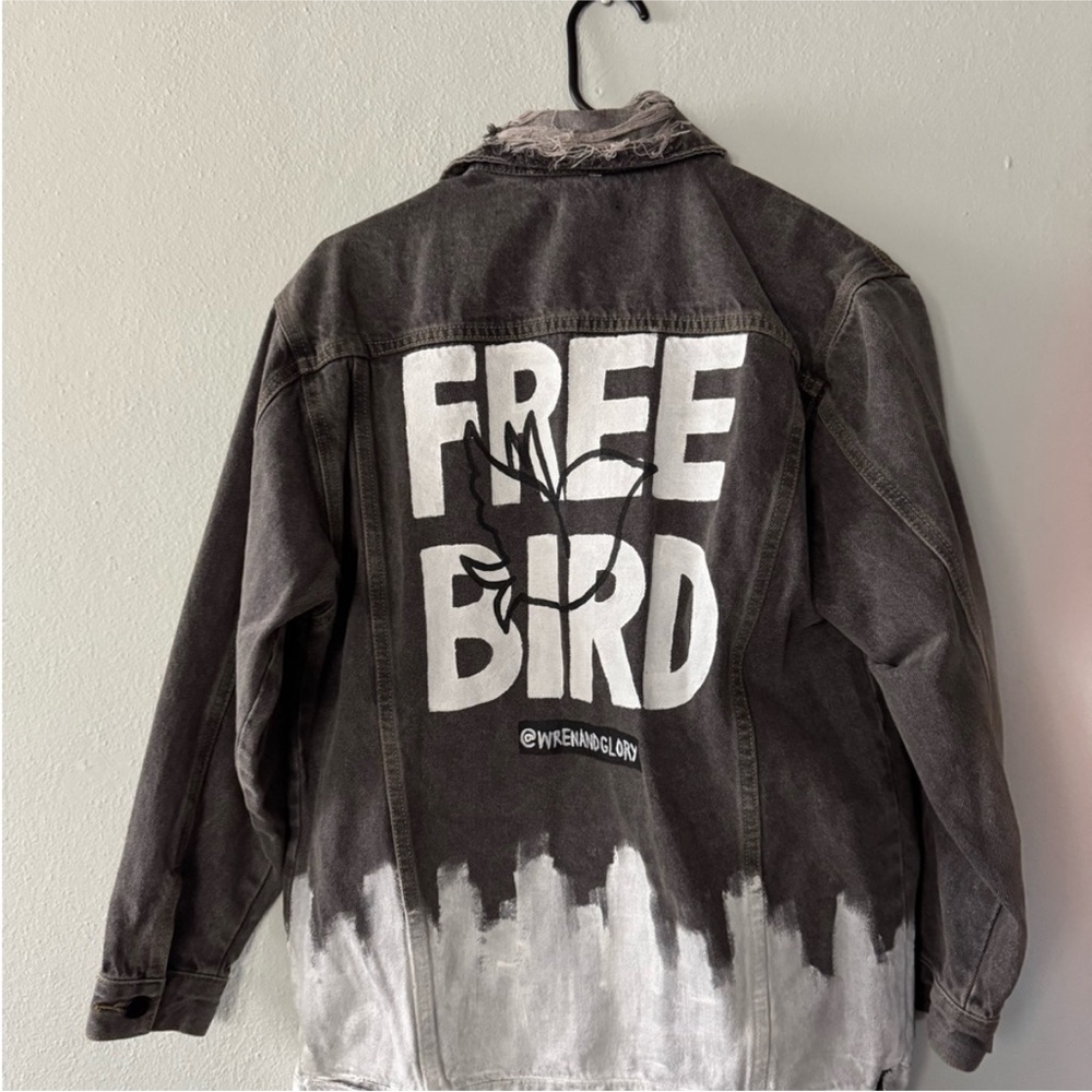 Wren and Glory hand painted jacket NWT
